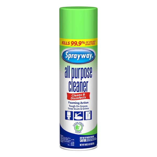 Sprayway Fresh Scent All Purpose Cleaner Foam 19 oz SW5002R Zoro
